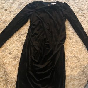 Motherhood Maternity Black Velvet Dress